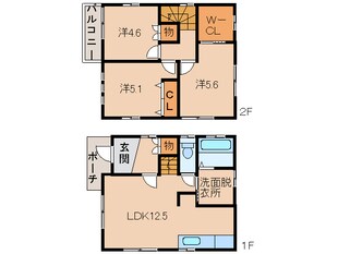 フジパレス戸建賃貸秋葉町の物件間取画像